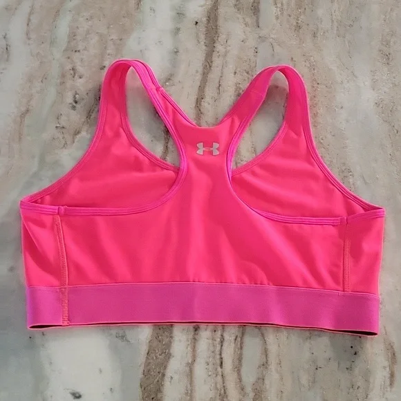 Under Armour Sports Bra Hot Pink - Picture 3 of 7